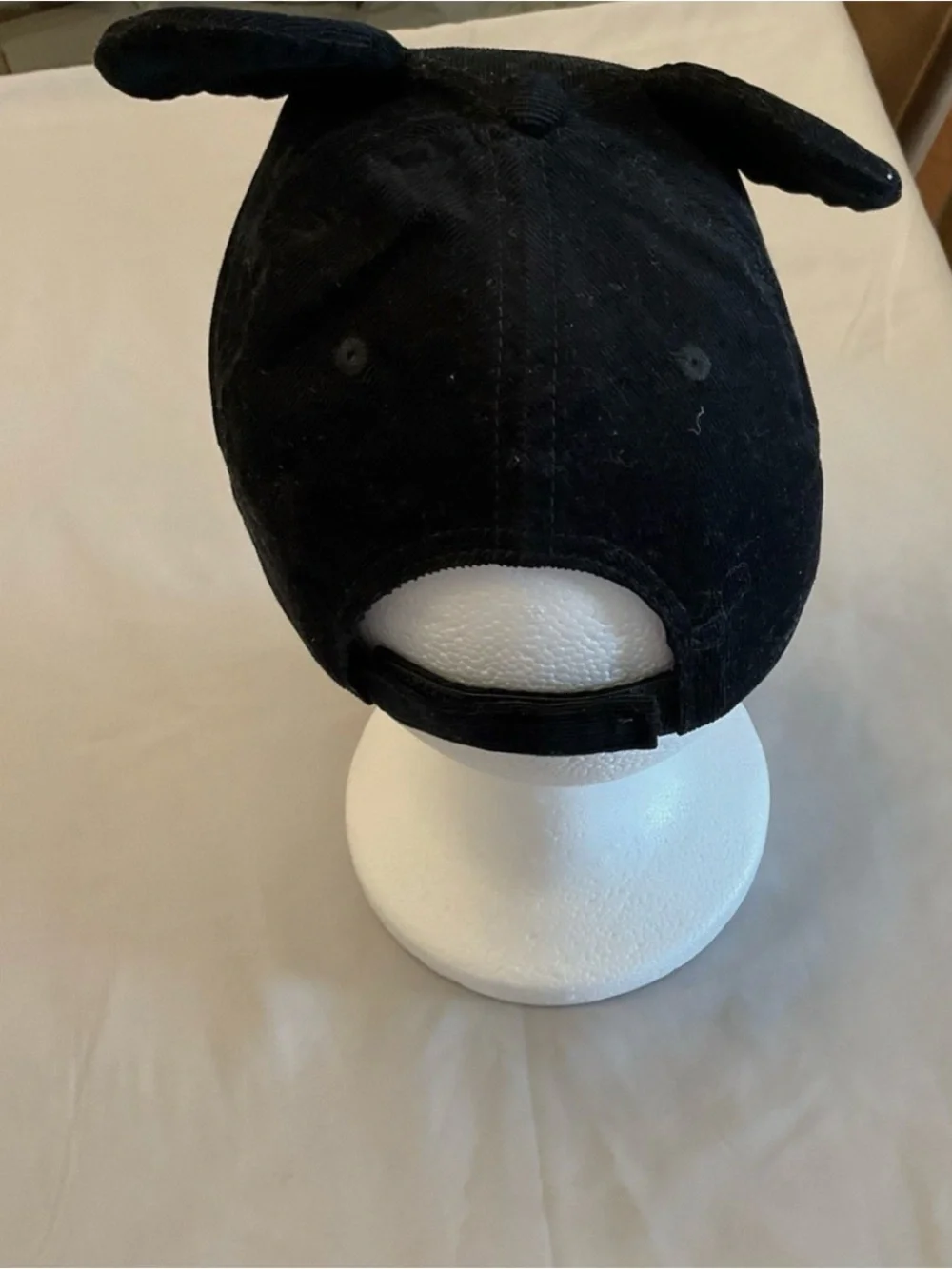 Disney Black Kids Hat with Red Mickey Script and Ears